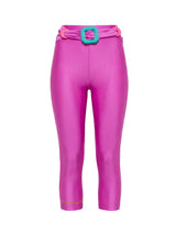 PINK COLORED BELT MIDI TIGHTS