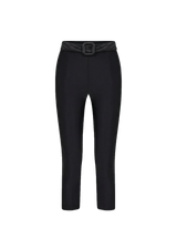 Black Yorgan Belt Midi Tights