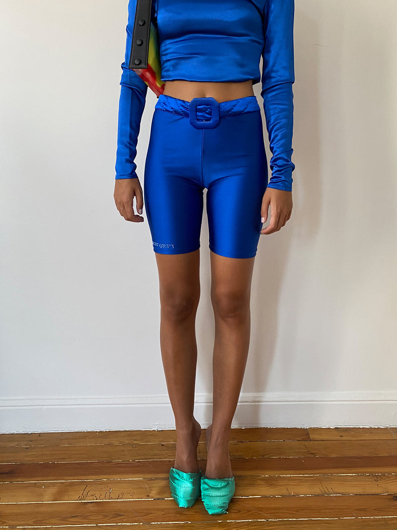 DEEP BLUE YORGAN BELT TIGHTS