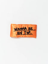 “WANNA BE ON TOP” Orange Yorgan Glasses Case