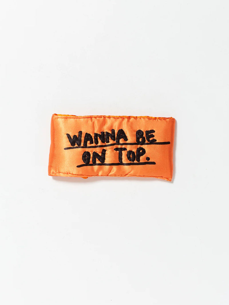 “WANNA BE ON TOP” Orange Yorgan Glasses Case
