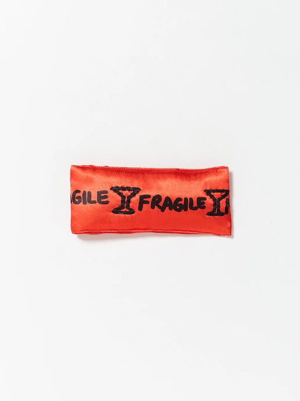 “FRAGILE” Red Yorgan Glasses Case