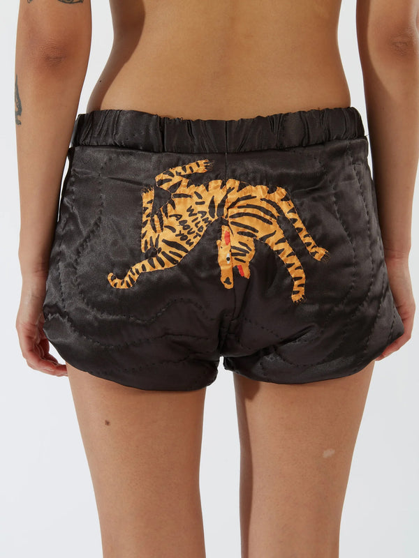 “I AM WILD ABOUT YOU” Black Yorgan Short