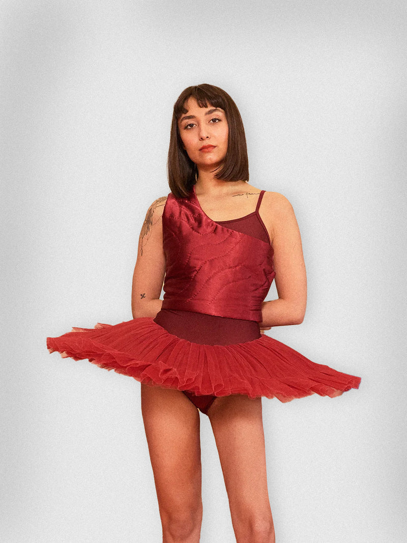 Burgundy tutu dress sale
