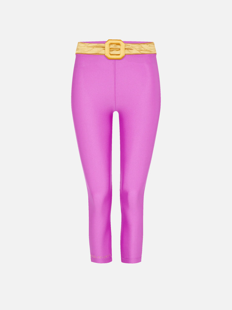 PINK YORGAN ORANGE BELT MIDI TIGHTS