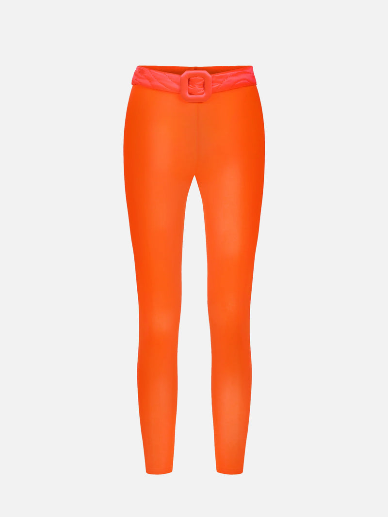 Neon Orange Maxi Yorgan Tights