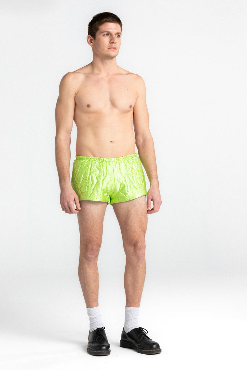 Lime Yorgan Short