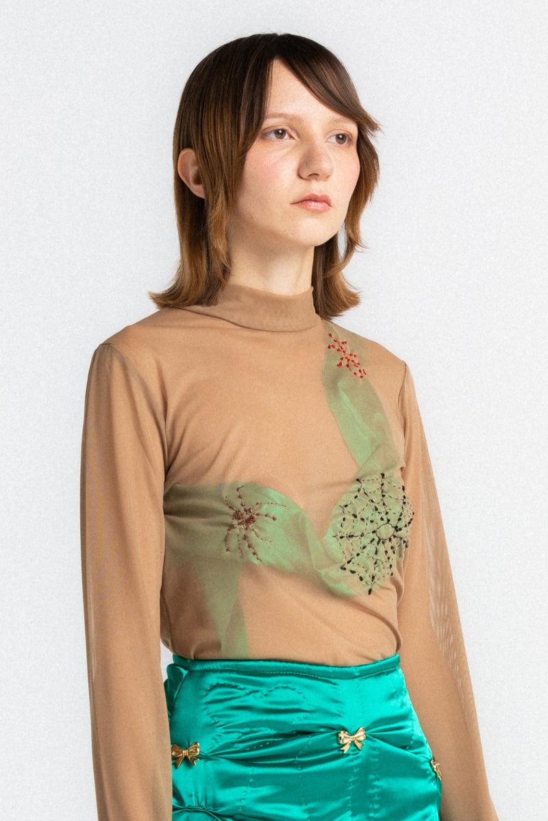 Nude Dissolved Transparent Top