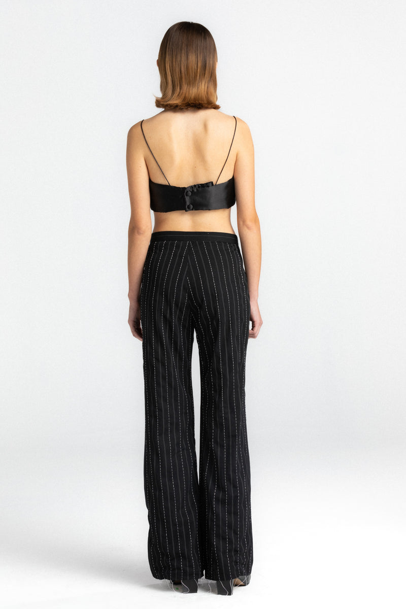 Black Bow Yorgan Bra