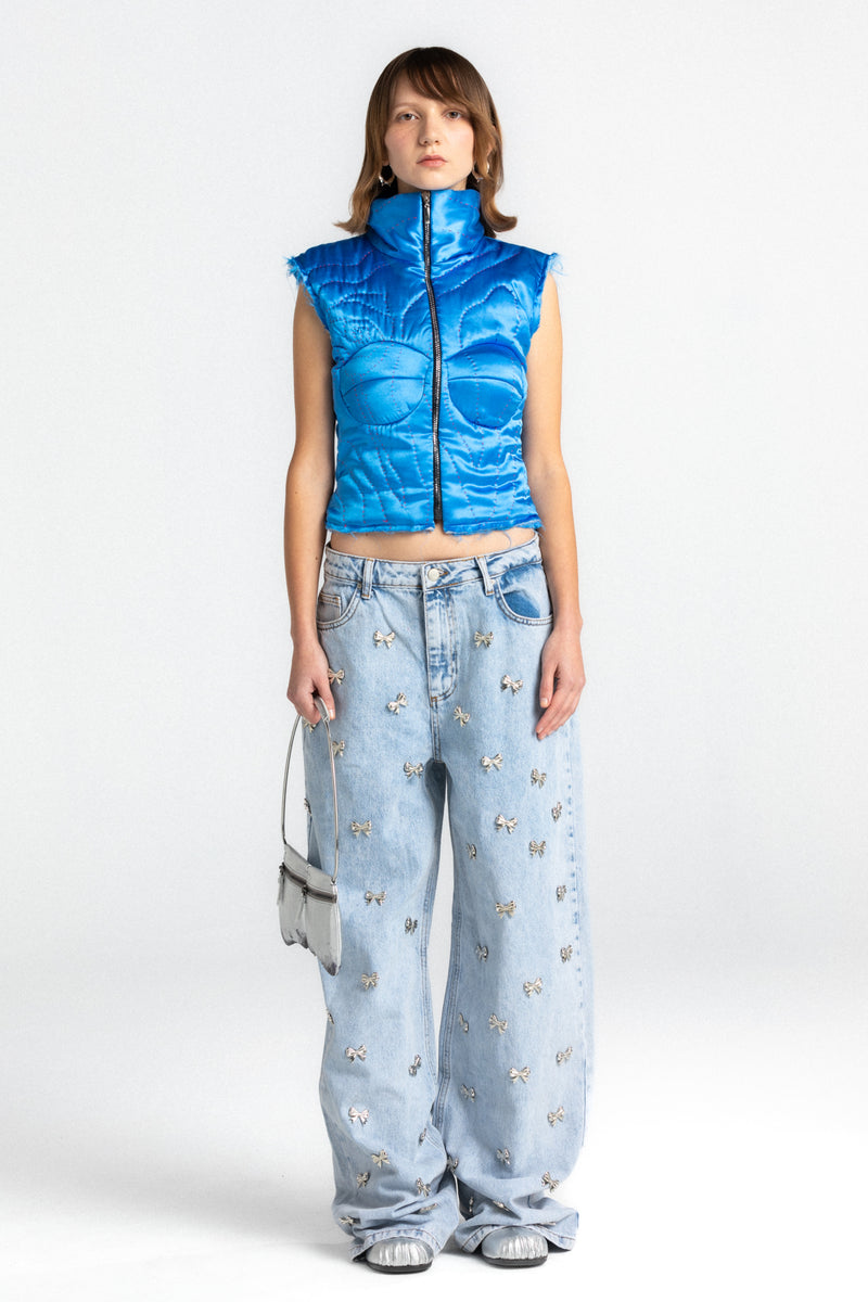 Light Blue Bow Jean