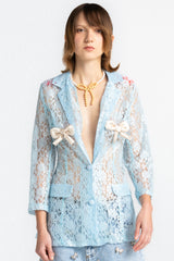 Light Blue Lace Jacket