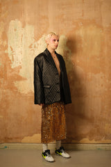 Bling Gold Midi Skirt