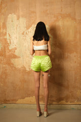 Lime Mini Yorgan Short