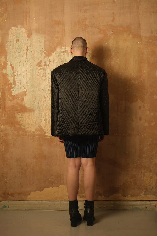 Black Oversized Yorgan Jacket