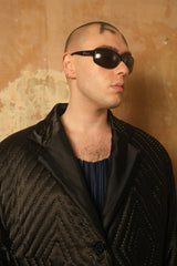 Black Oversized Yorgan Jacket
