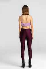 Bow Maxi Burgundy Tights