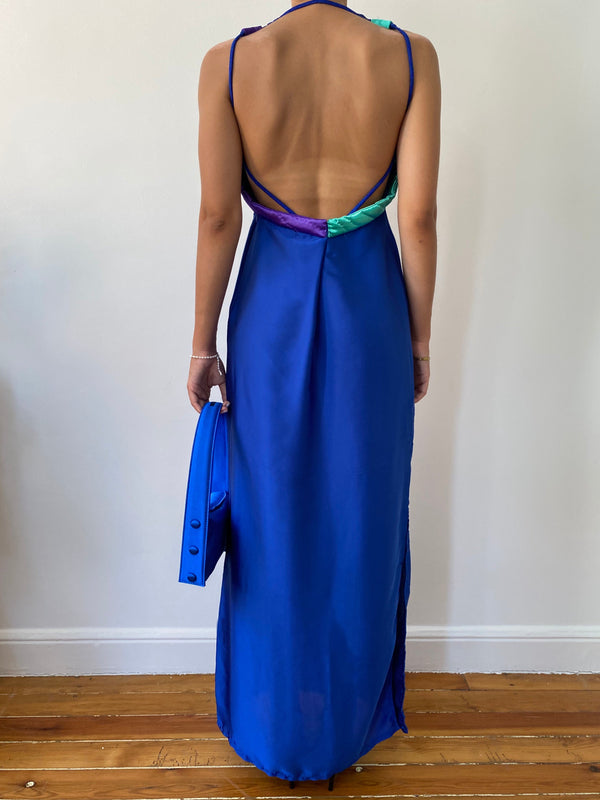 DEEP BLUE YORGAN DRESS