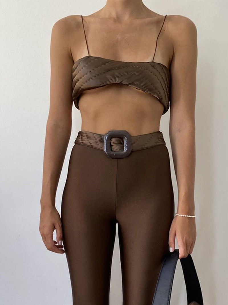 Brown Yorgan Bra
