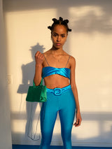 BLUE YORGAN BRA