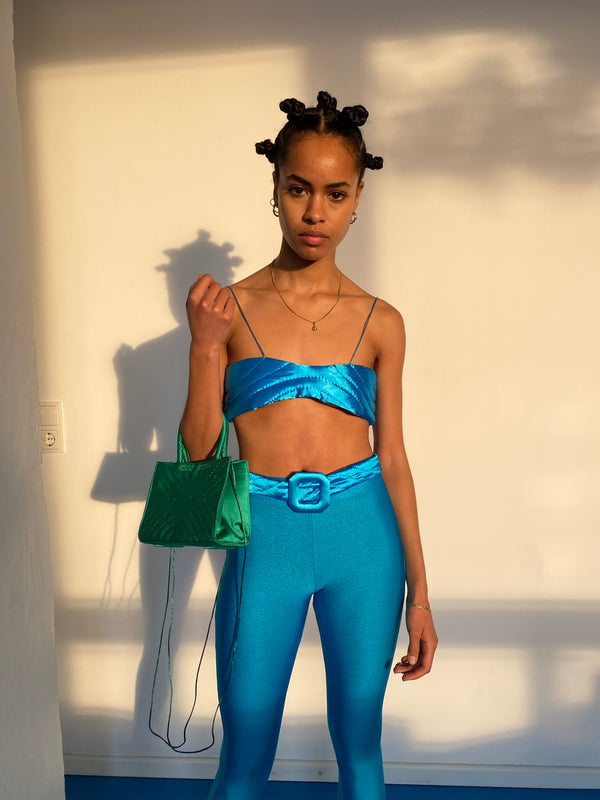 BLUE YORGAN BRA
