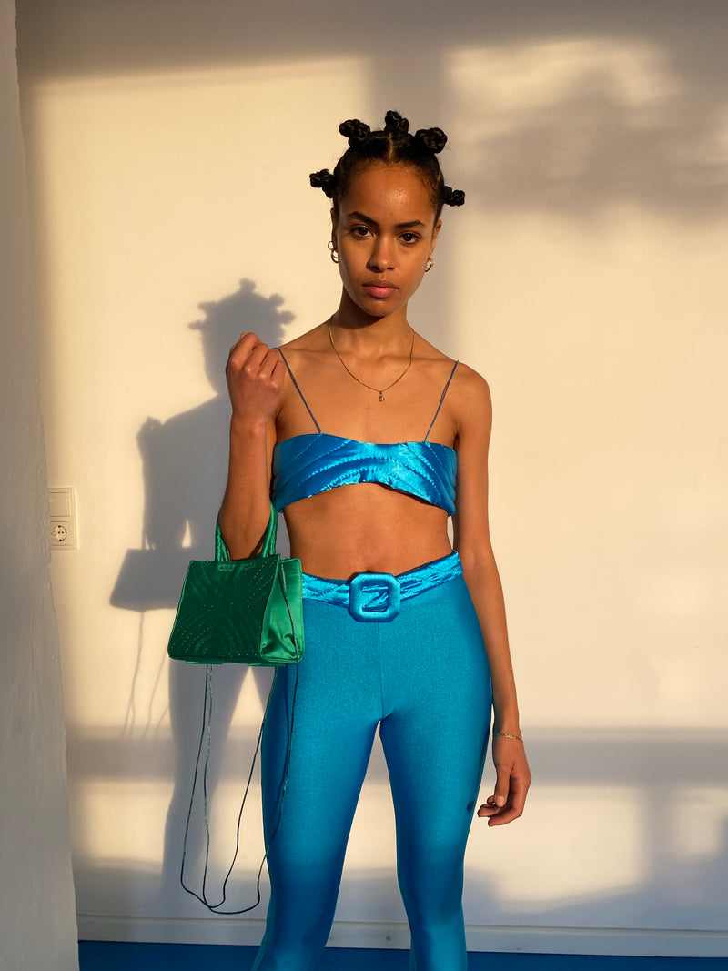 BLUE YORGAN BRA