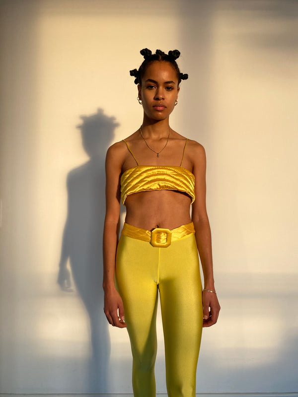 YELLOW YORGAN BRA