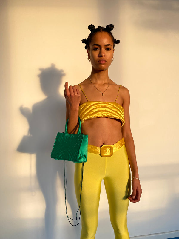 YELLOW YORGAN BRA