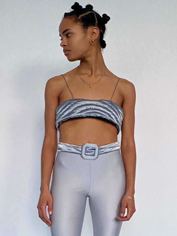 GRAY YORGAN BRA