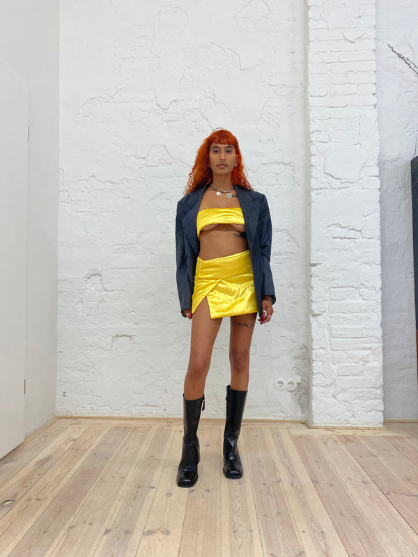 YELLOW YORGAN MINI SKIRT