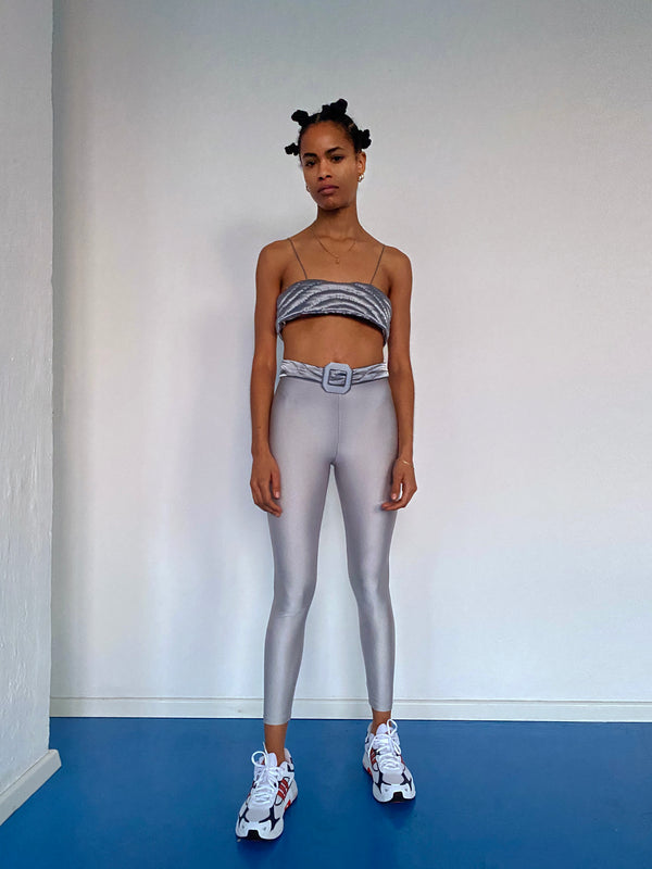 GRAY YORGAN BRA