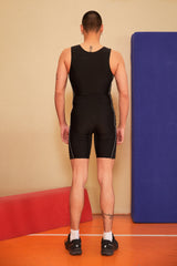 Black Wrestler Suit