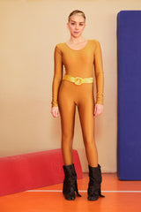 Mustard Longsleeve Swimsuit