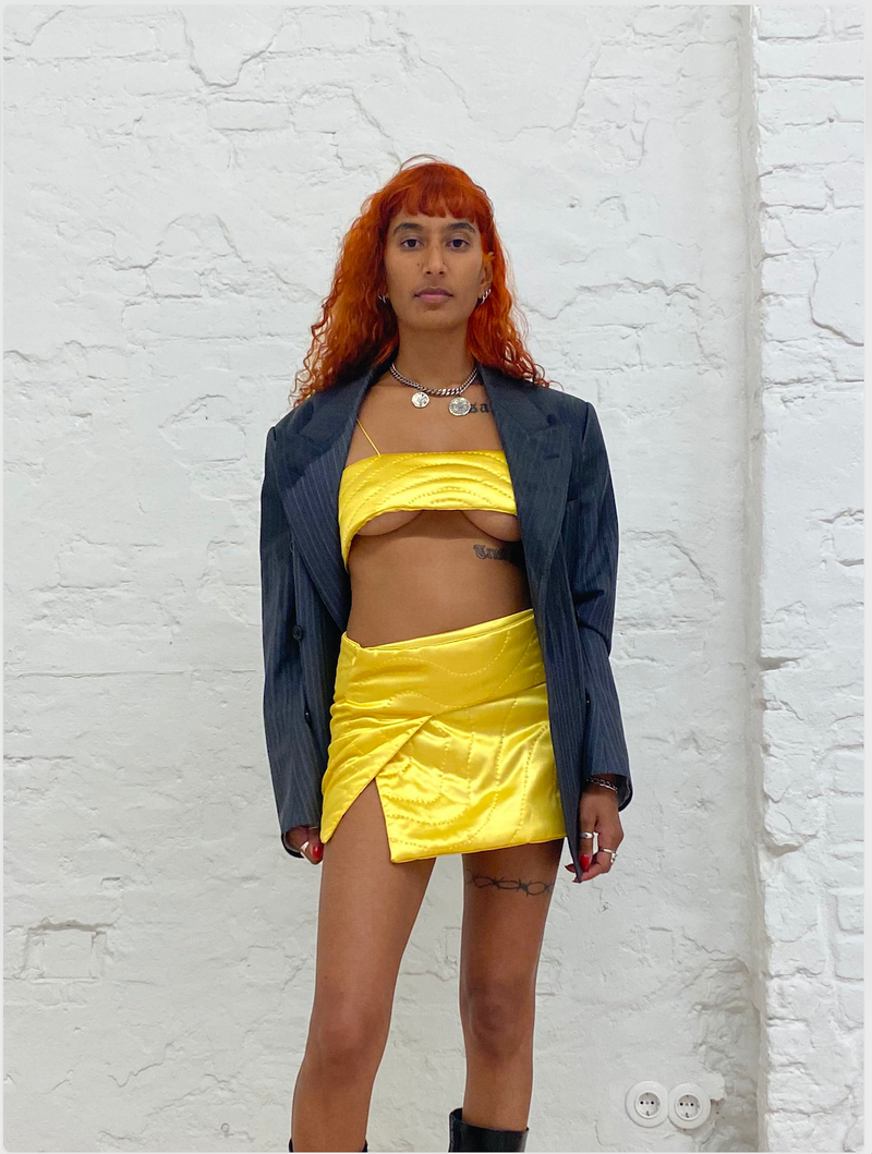 Yellow Yorgan Bra