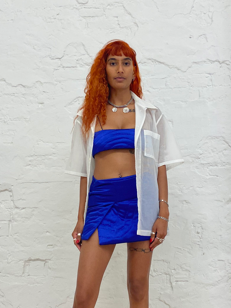 Dark Blue Yorgan Bra
