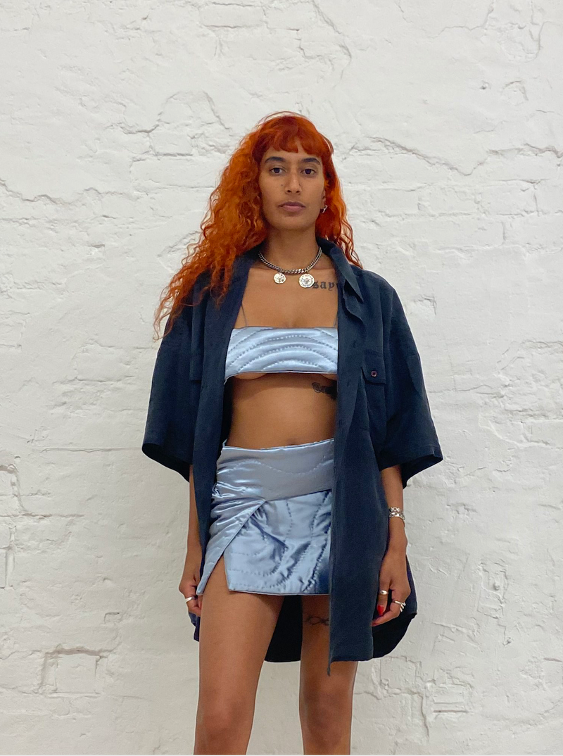 Gray Yorgan Bra