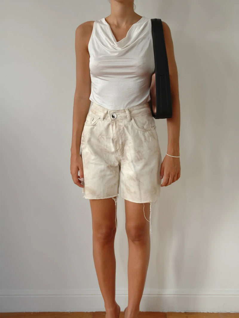 Draped Neck Top