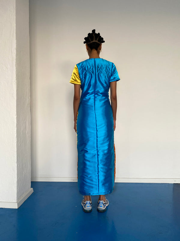 THREE COLOR YORGAN DRESS