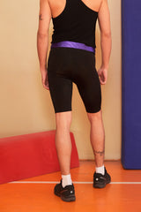 Black Biker Tights Men