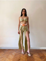 Glue Pleat Oyster Bra