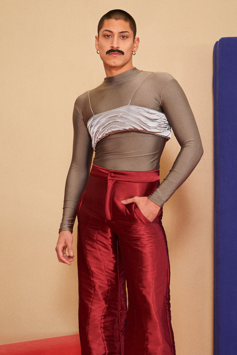 GRAY LONGSLEEVE TOP MEN