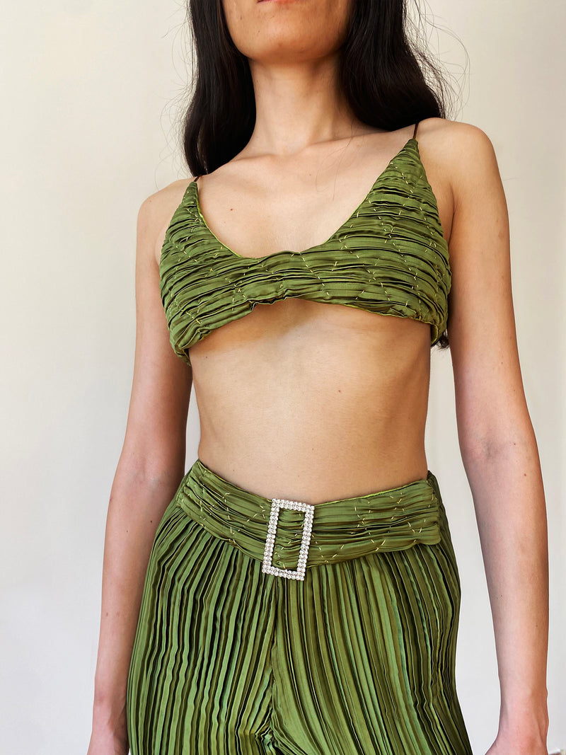 Oliver Green Pleat Yorgan Bra