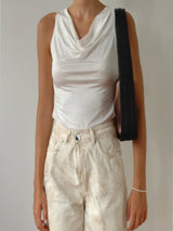 Draped Neck Top