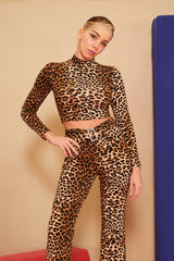 LEOPARD CROP TOP