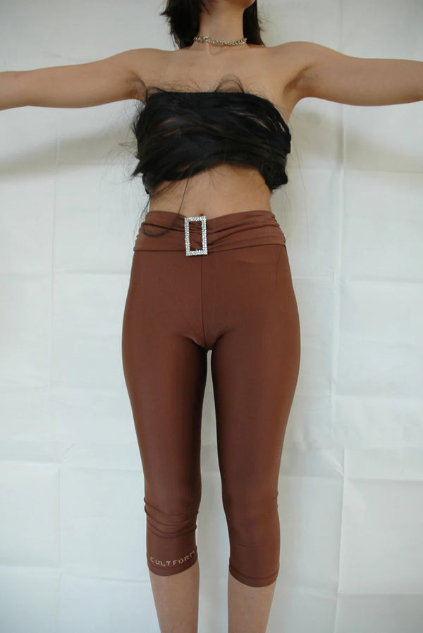 Brown midi tights