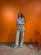Orange Boxer Detailed Denim