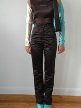 Black Satin Pant