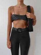 BLACK YORGAN BRA