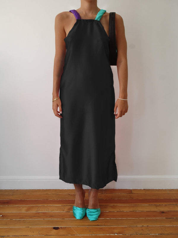 BLACK YORGAN DRESS