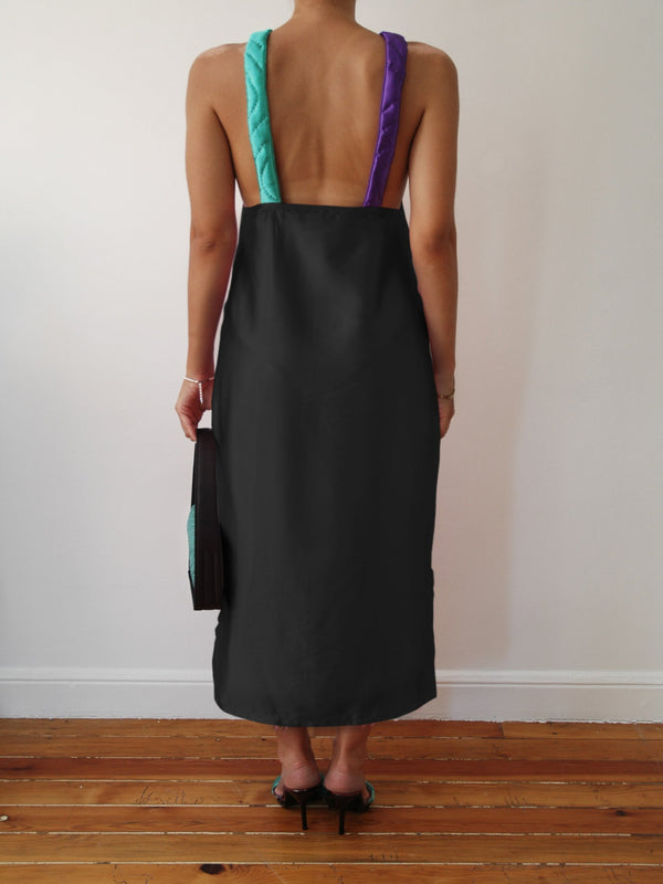 BLACK YORGAN DRESS